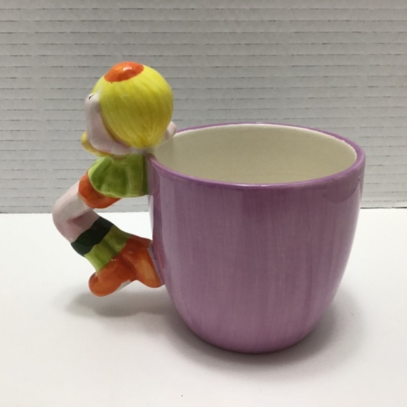 VTG Gryphonware Ceramic Mug with fairy and Whimsical Girl Handle - Picture 5 of 8